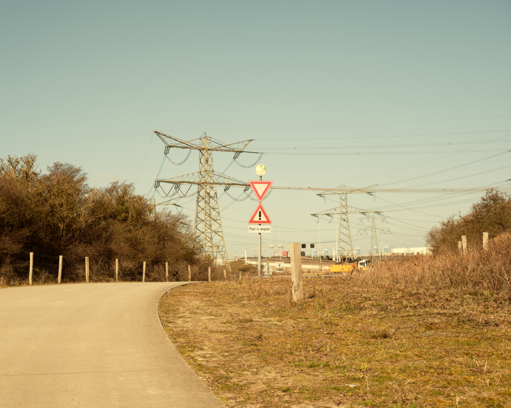 In de buurt van de Maasvlakte