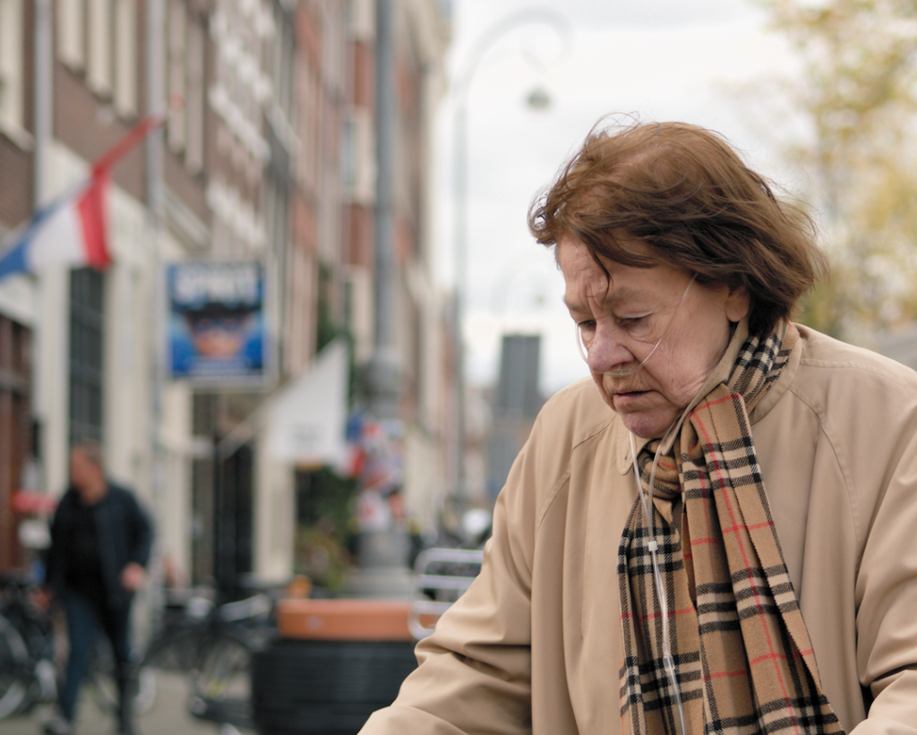 Vrouw met zuurstof Jordaan