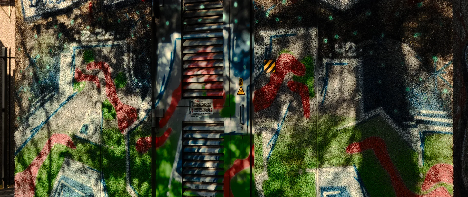 Street art en winterobjecten