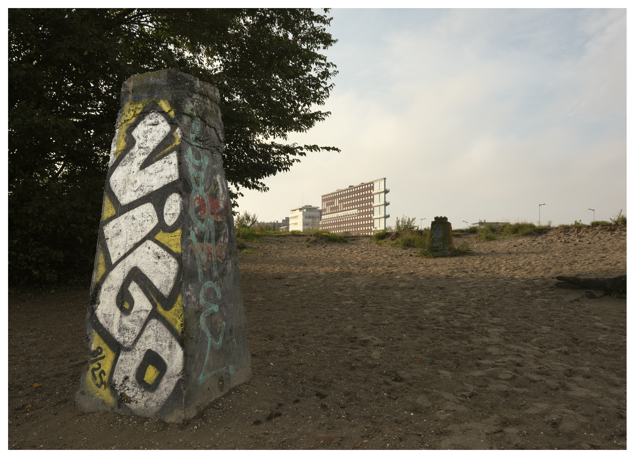 Street-art Stenen Hoofd
