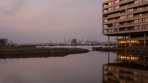 Houthavens - Zonsondergang vanaf de Pontsteiger